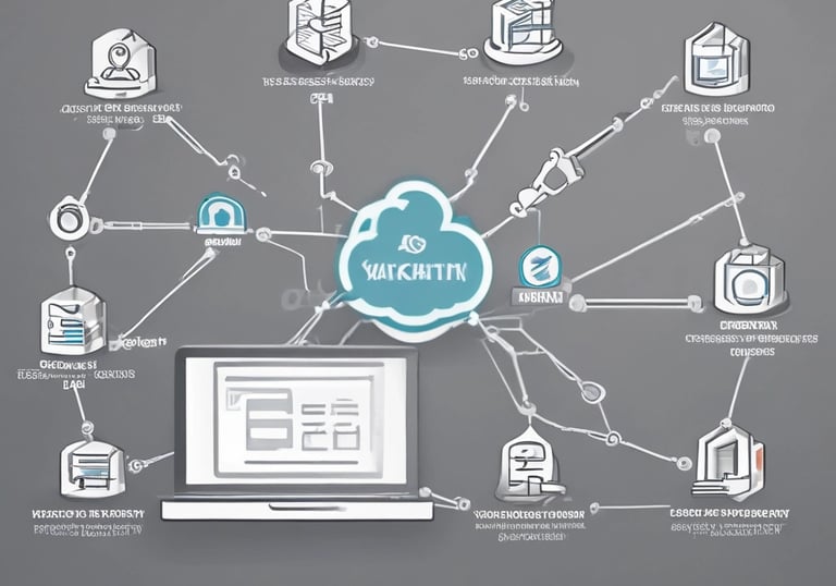 A professional reviewing website performance reports on a tablet.