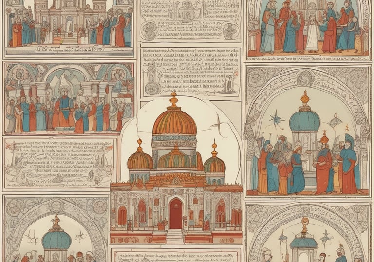 Illustration of people connecting puzzle pieces shaped like last names.