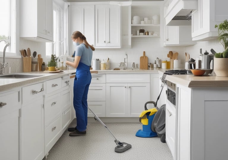 person in white robe holding black and yellow umbrella