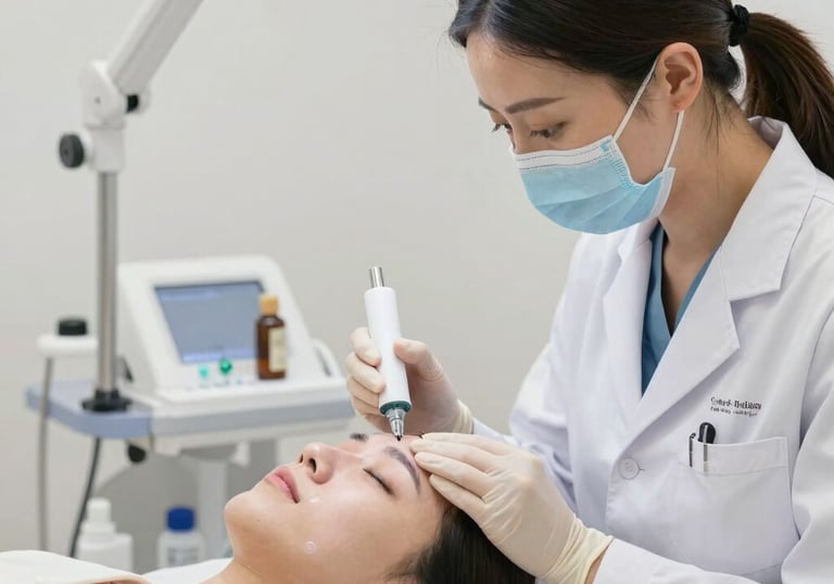 Elegant surgical suite with advanced equipment ready for cosmetic procedures.