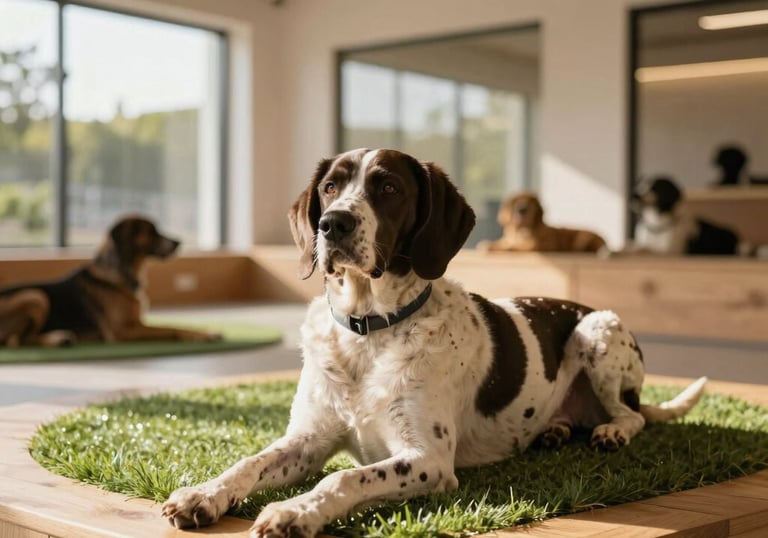 A designer sketching wireframes on a digital tablet with a navy and electric blue color palette.