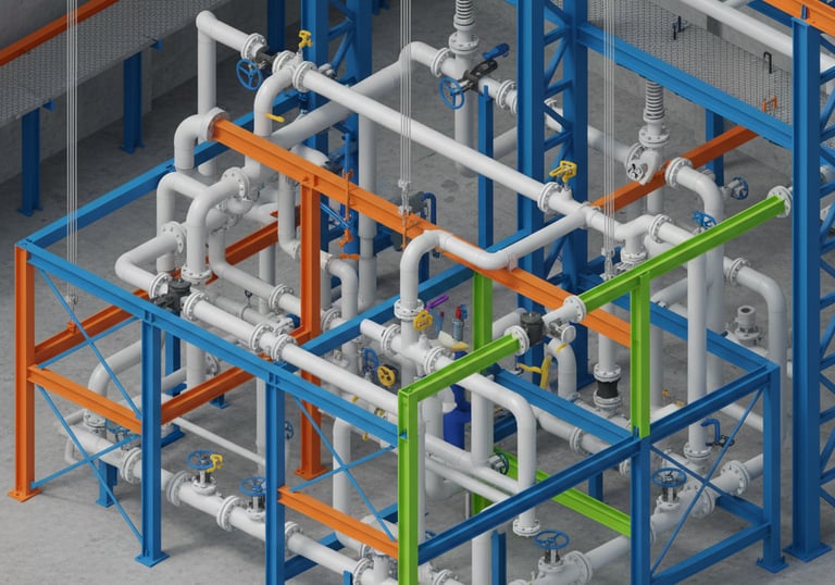 Hydraulic Modelling, Pump Selection, Pipeline Layout Design, Pressure Differential, Head Loss