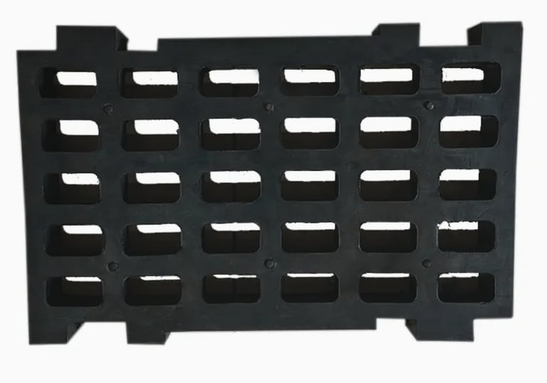 Vibrating Screen Wear Panels - Rubber, Polymer, Hardened Steel Supplier, Slotted Screen Panels
