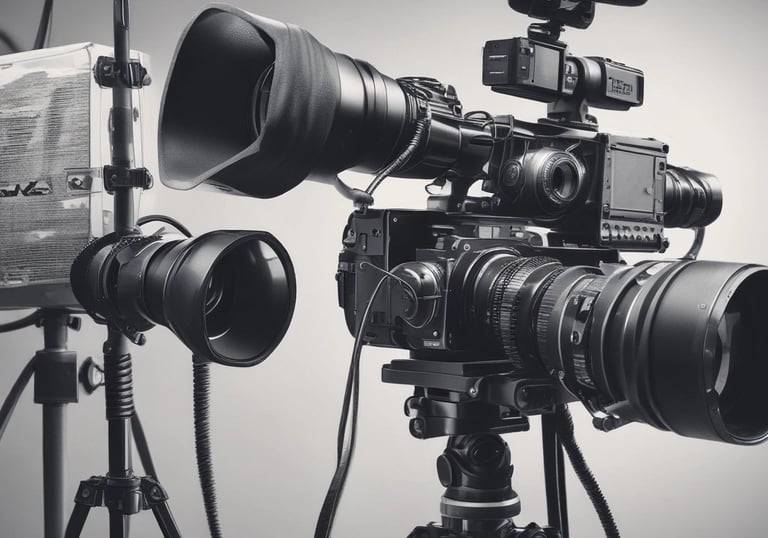 Behind-the-scenes of a high-fashion runway show with lighting and models.