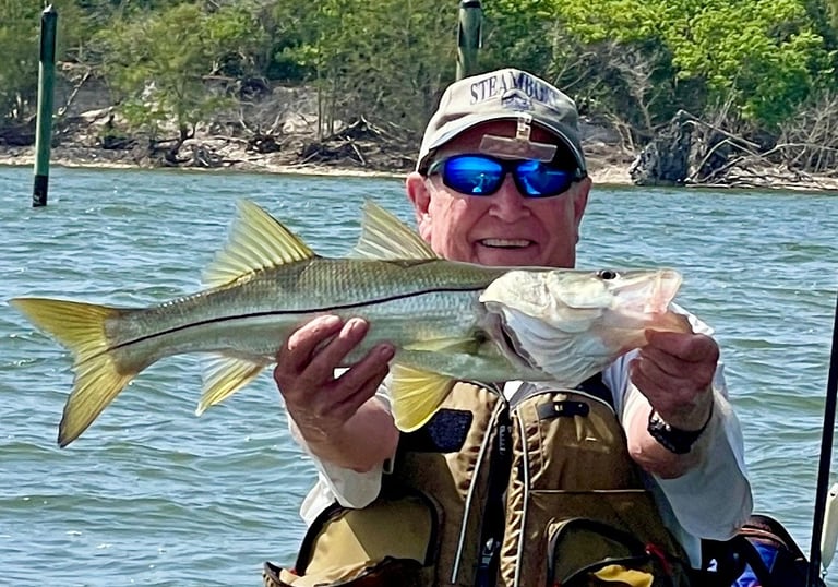 kayak fishing for snook