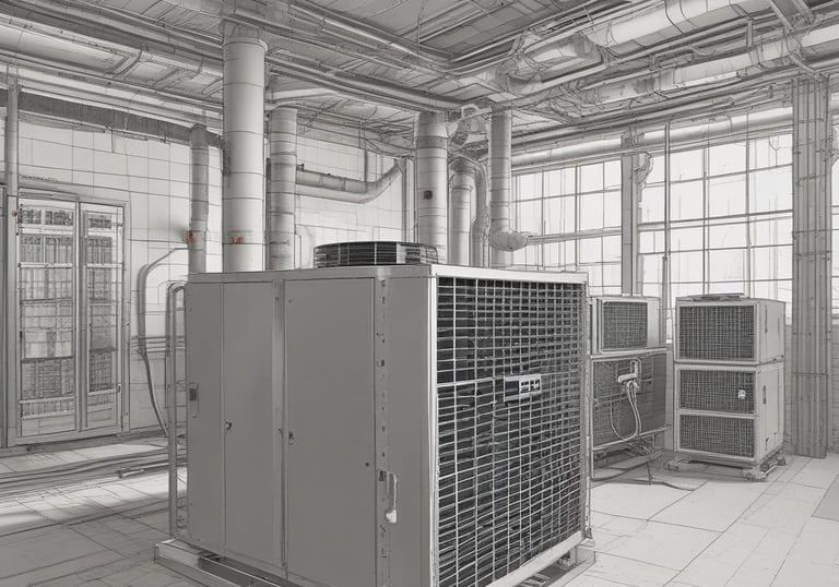 Electrician wiring electrical panels inside a commercial building.