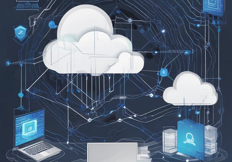 A high-tech AI surveillance camera mounted on a streetlight overlooking a busy urban intersection.