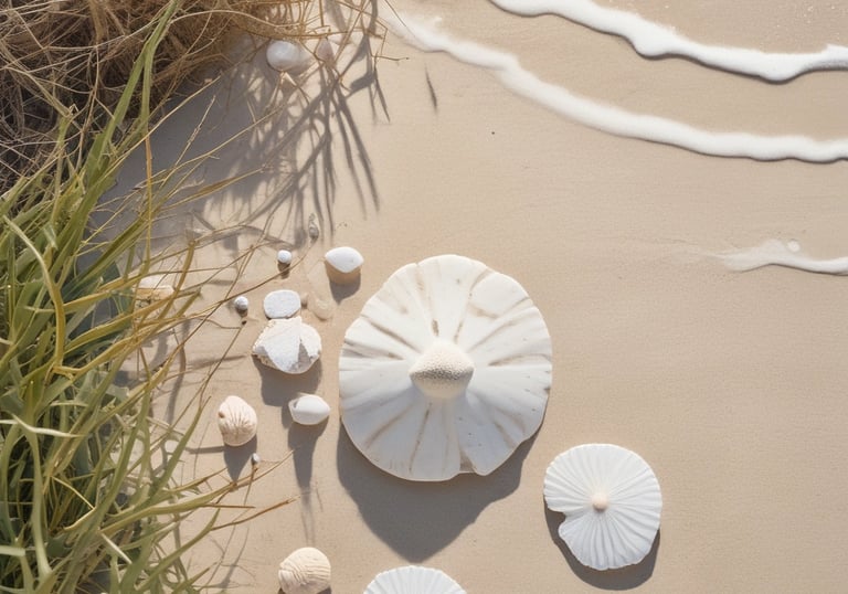 Arrangement of wellness products surrounded by eucalyptus foliage.