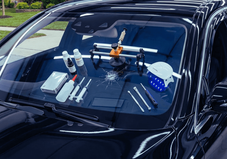 Réparation professionnelle d'impact sur pare-brise