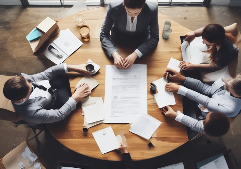 A calm, modern workspace with dual monitors showing task management software.