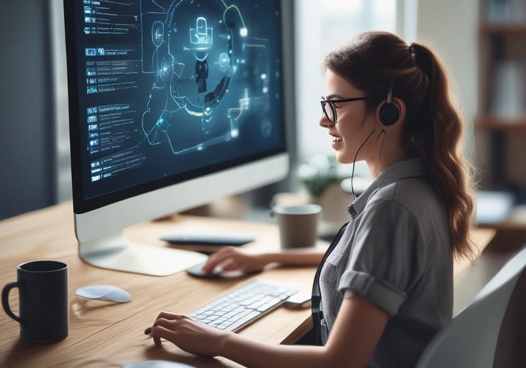 A team collaborating virtually on a video call with charts and notes visible.