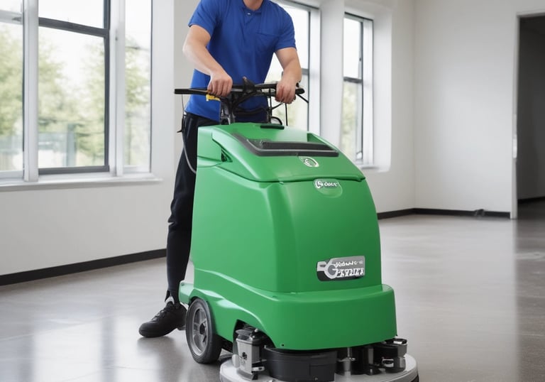 Ozone generator device operating in a modern living room for air purification.