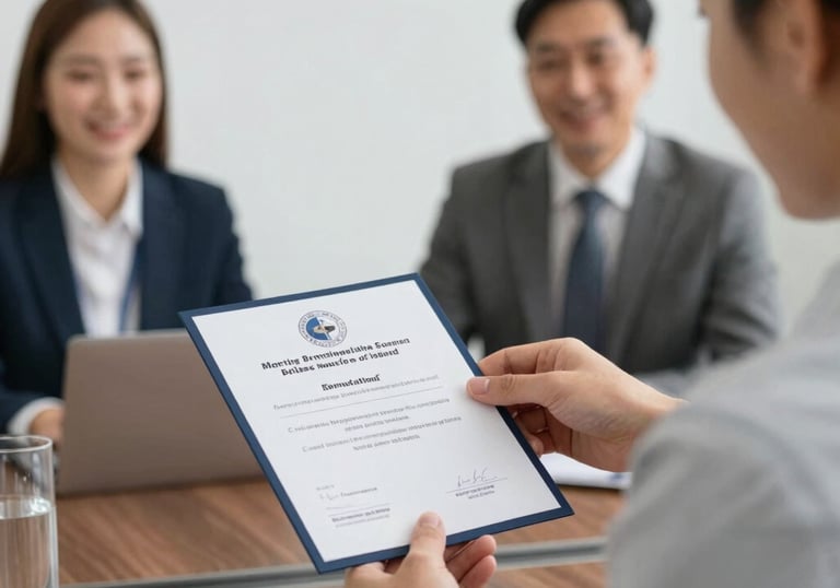 We provide official business invitation support for professionals traveling internationally for meet