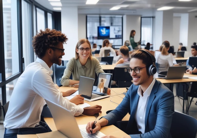 A technician assisting a client remotely with IT security tools visible on screen.