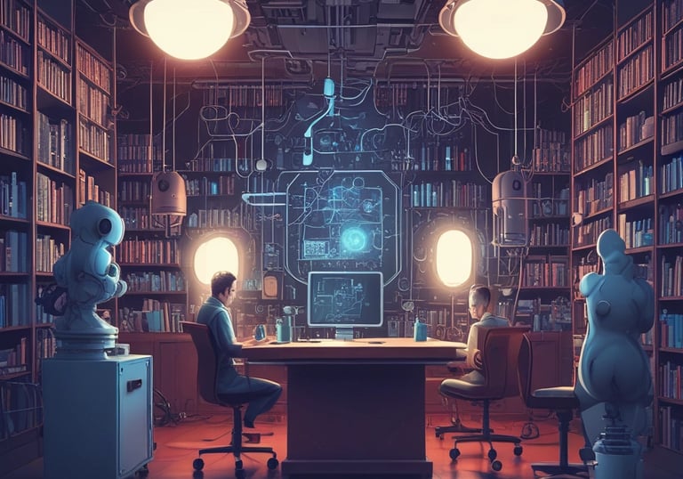 Visual representation of AI ethics and governance frameworks.