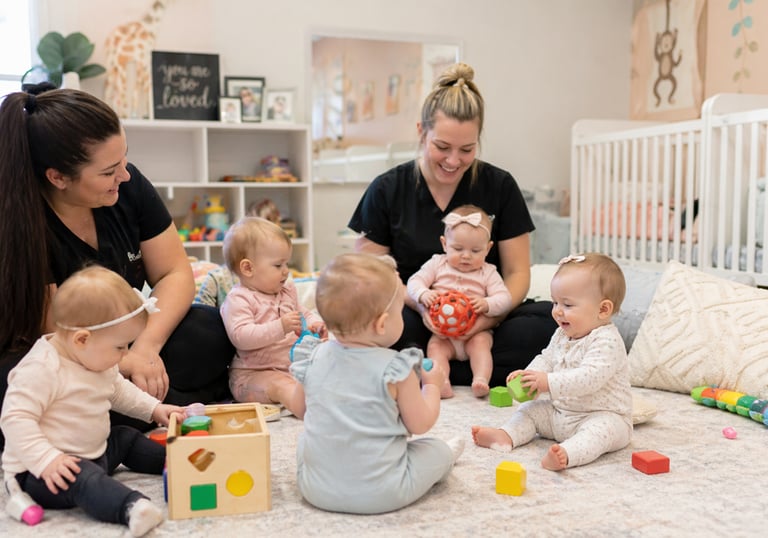 Infant Classroom in a daycare in Manvel TX