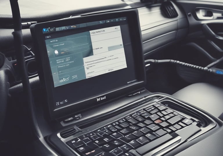Technician changing tires on a car with proper tools.