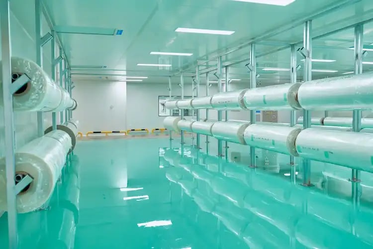 مستودع متطور لتخزين لفة ورق الإصدار وأفلام الحماية الصناعية بالجملة