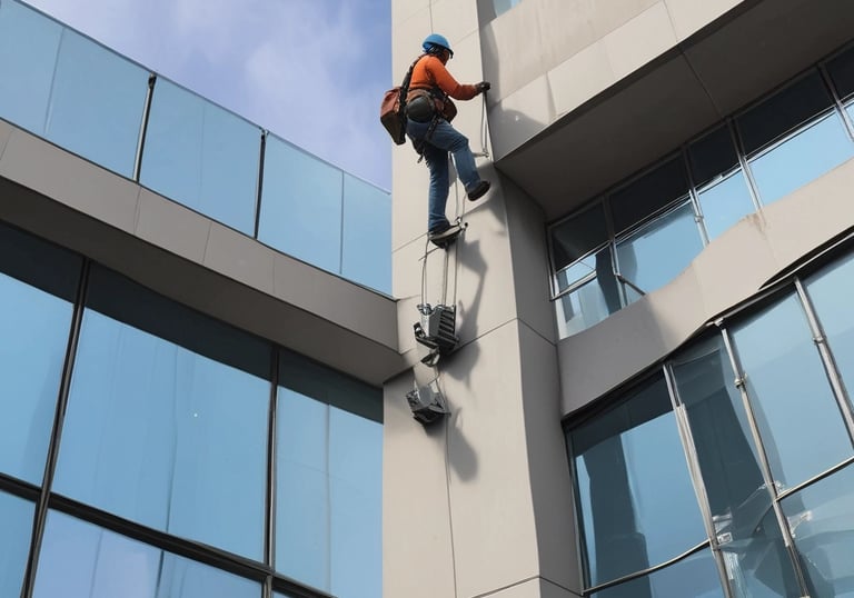 Bright and tidy modern office space with clean desks and organized shelves.