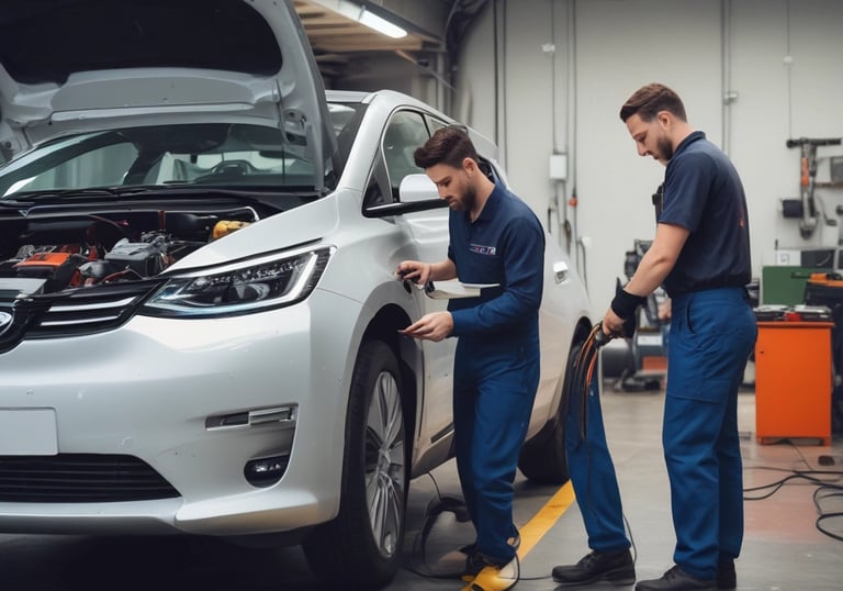 Close-up of a shiny Aion electric car dashboard with blue and silver accents.
