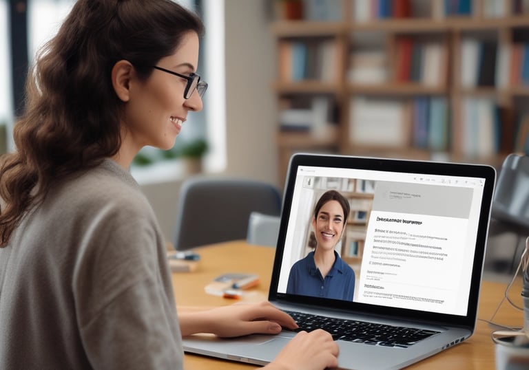 Close-up of hands creating a colorful junk journal page.