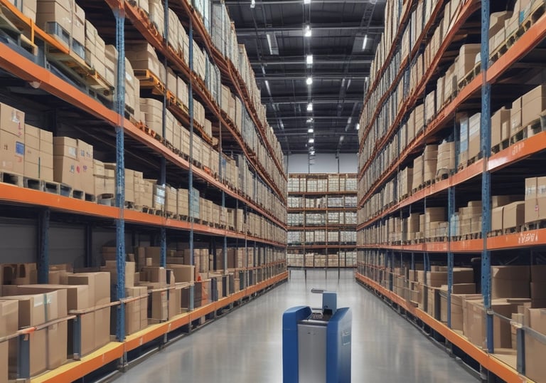 a man riding a skateboard down a street next to tall buildings