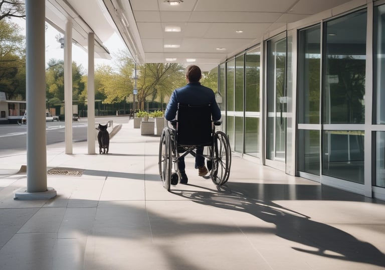 A healthcare professional and a lawyer discussing patient rights.