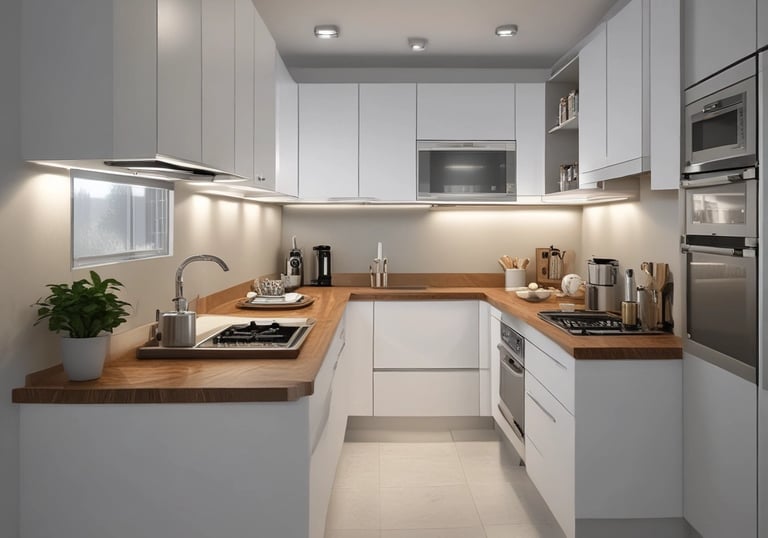 a man riding a skateboard down a street next to tall buildings