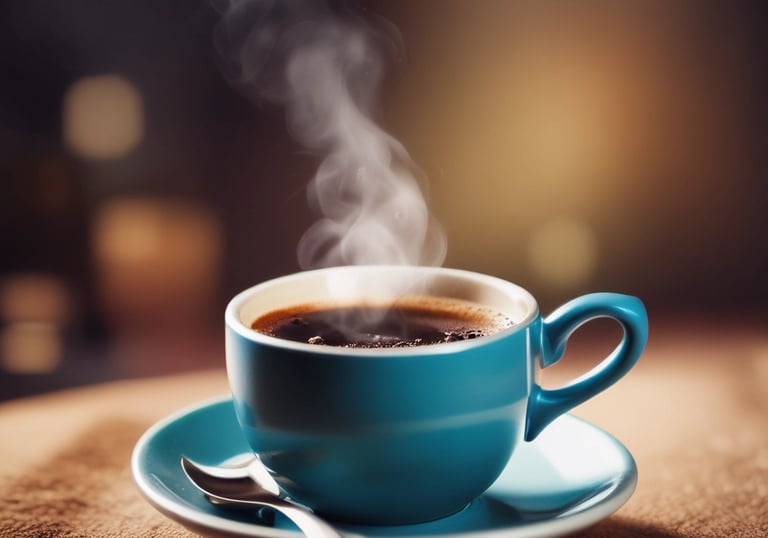 A filmmaker smiling while using cinebrew on a tablet in a cozy studio.