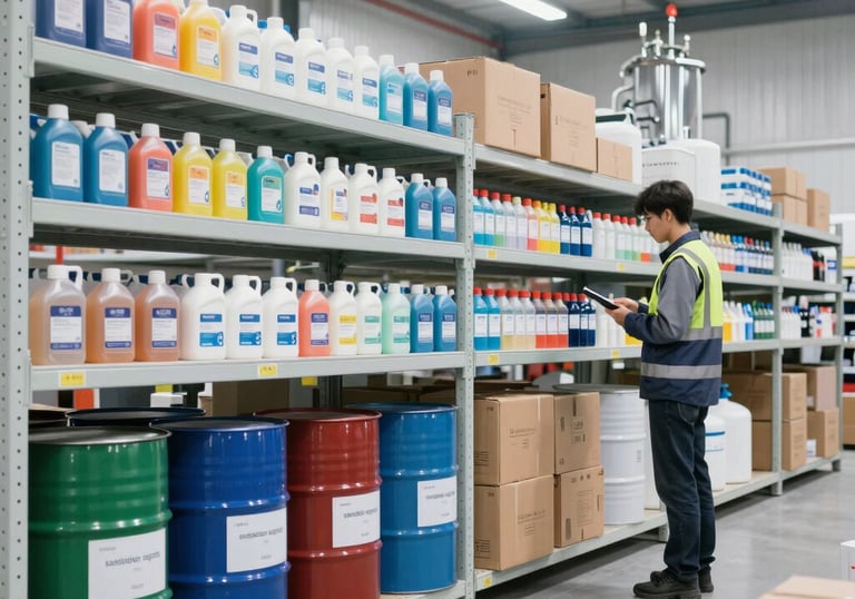 Delivery truck parked outside a local Fort Wayne business during a sunny day.