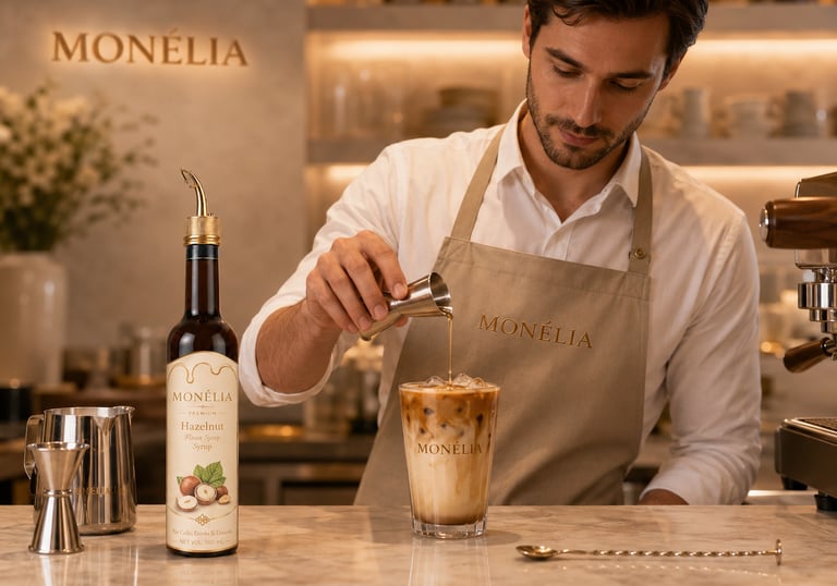 MONÉLIA applications for professional beverages desserts and HoReCa menus