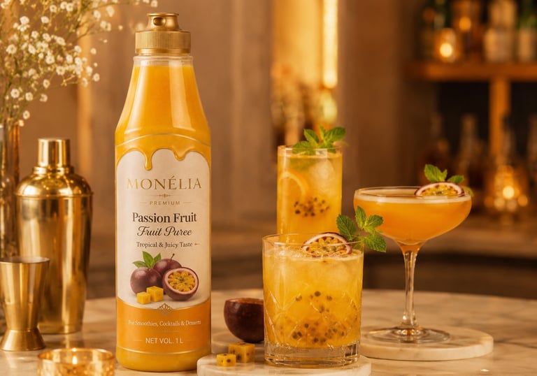 MONÉLIA fruit purees for cafés restaurants hotels dessert shops and beverage creators