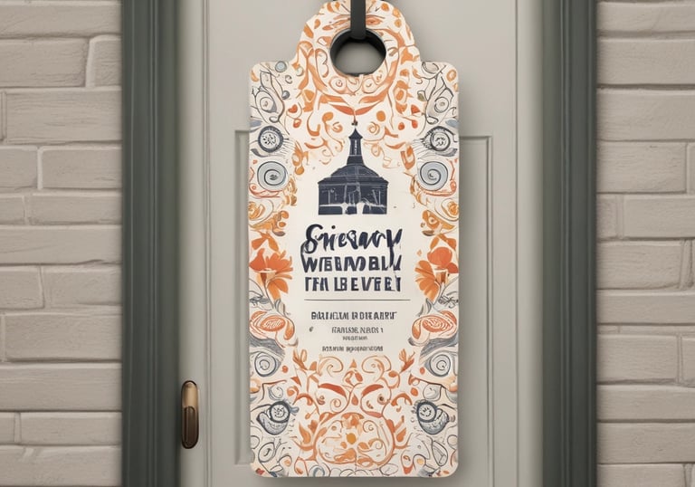 Custom printed t-shirts and books displayed neatly on a table.