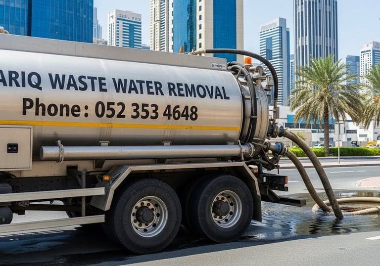 a waster water tanker remove