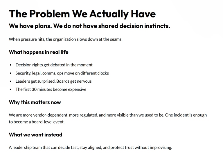 The Internal Justification Memo