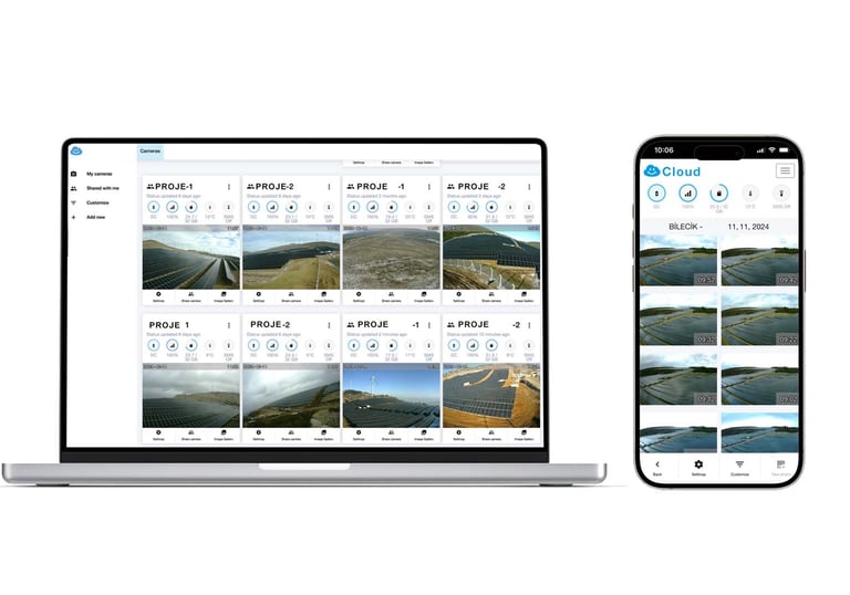 Bulut tabanlı time-lapse uzaktan izleme ve proje takibi