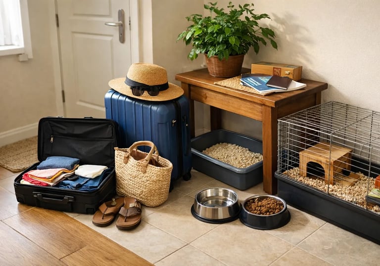 Nourrissage animalier, arrosage des plantes, vérification du domicile avec la pack vacances