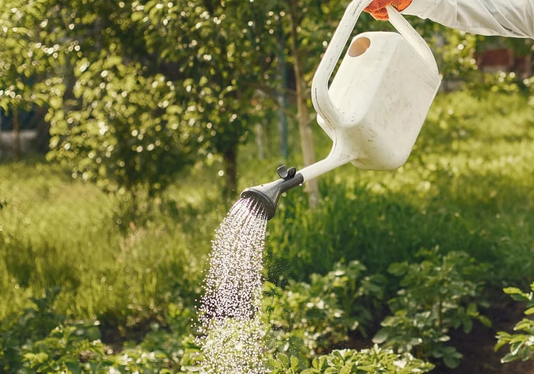 Technicien LVSC réalisant l’arrosage des plantes lors de votre absence