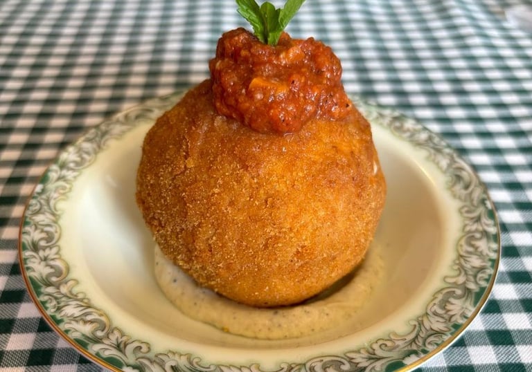 arancini forno rosso