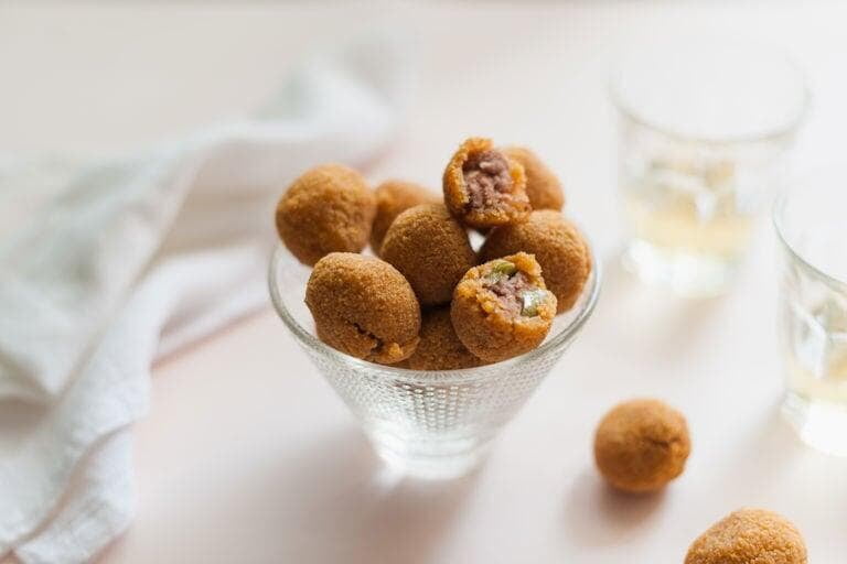 olive all'ascolana forno rosso