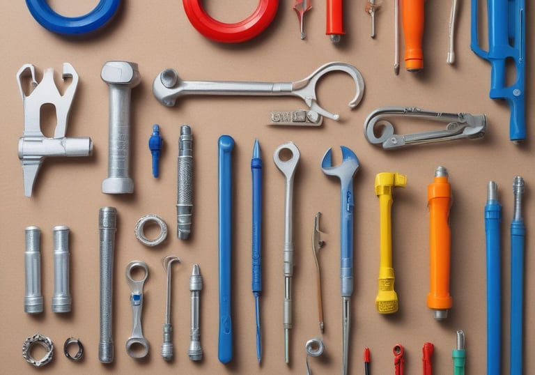 A happy plumber shaking hands with a satisfied customer outside a house.