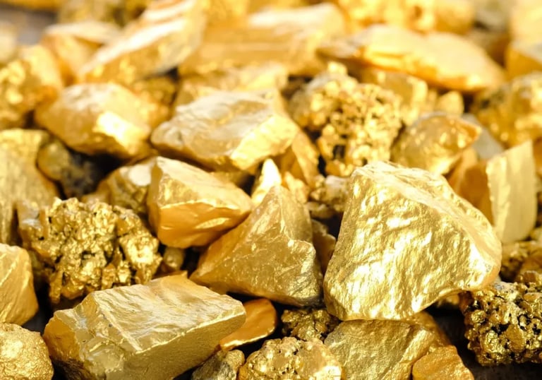 a pile of gold nuggling gold nuggling