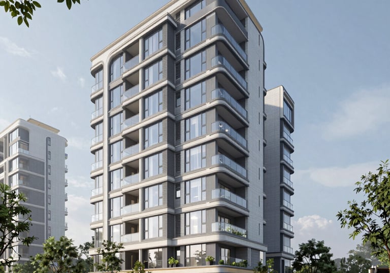 Happy family receiving keys to their new apartment in Lima.