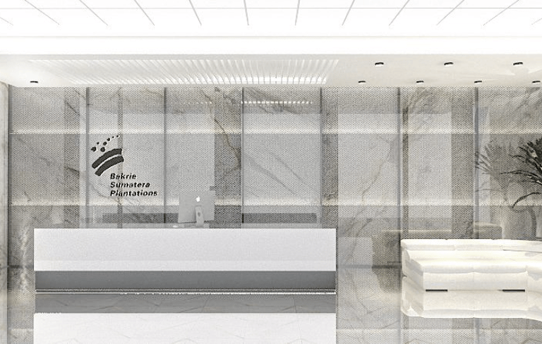 Lobby minimalis elegant Bakrie Sumatera Plantation