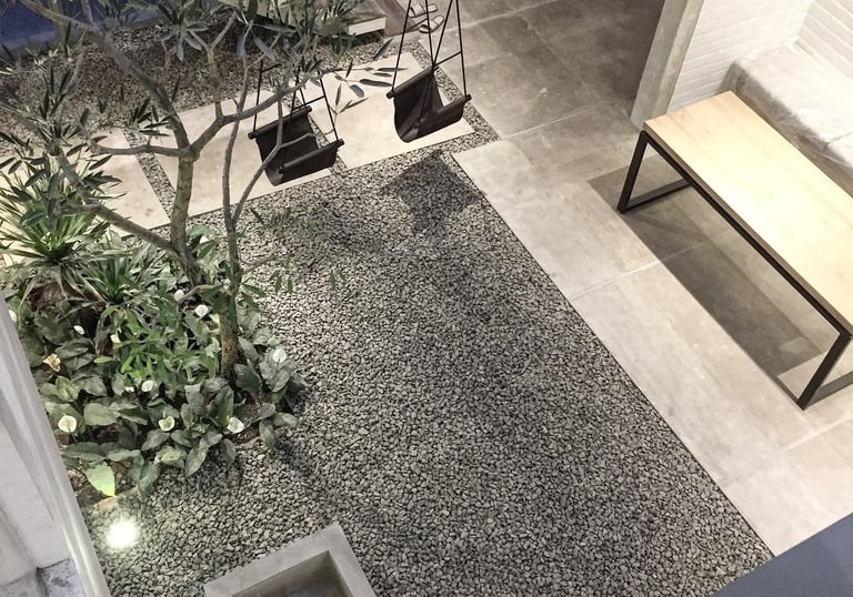 Interior void area Marka Coffee & eatery