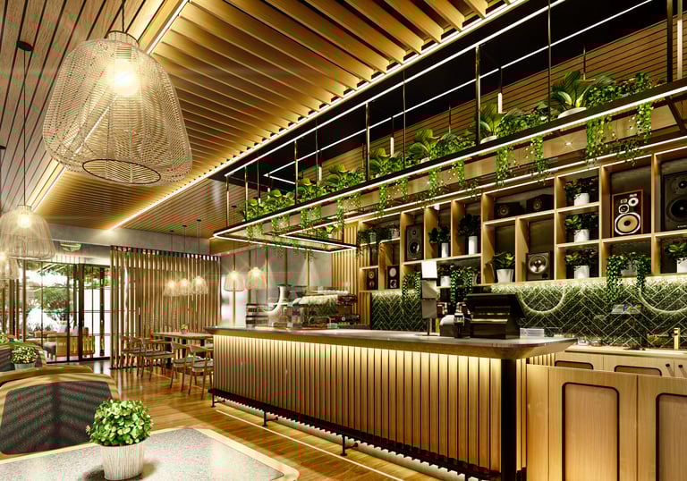 Interior Ate restaurant Bandung