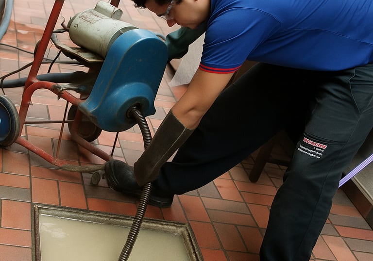 desentupimento de caixa de gordura