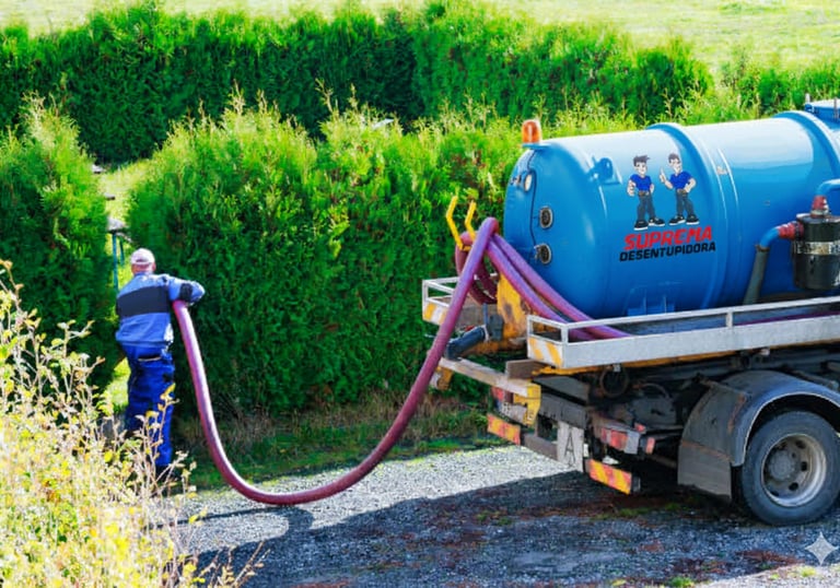 sucção de caminhão