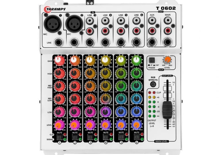 instalação e configuração de mesa para ajustes fino do som