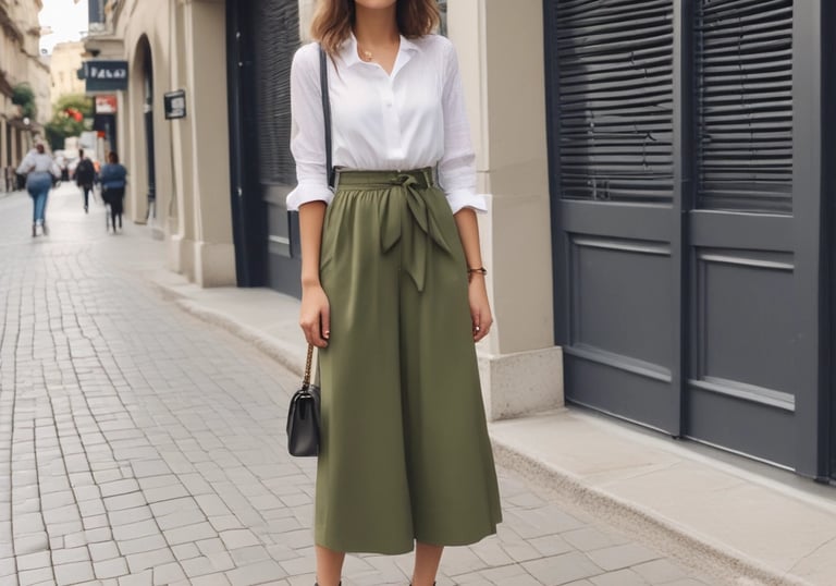 A vibrant outdoor fashion shoot featuring diverse models.